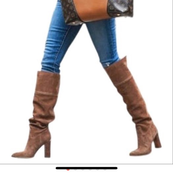 Michael Kors Regina  Suede Boot/over the knee - Picture 2 of 5